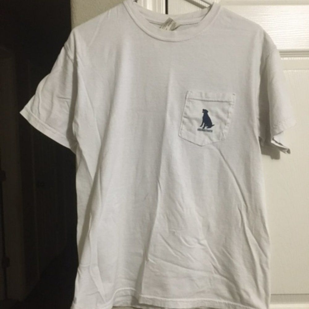 Men's Houndstooth Tee--Size M--White 